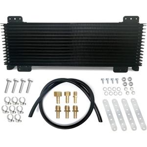 Low Pressure Drop Transmission Oil Cooler LPD47391 40K Trans Cooler Compatible with Heavy Duty 40,000 GVW Max including Mounting Hardware, Towing Applications and Advanced Cooling Protection 47391