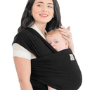 KeaBabies Baby Wrap Carrier  All in 1 Original Baby Carrier Newborn to Toddler Sling, Easy to Wear, Hands Free Bonding, Lightweight, Breathable Infant Wraps (Trendy Black)