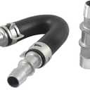 626-001 Engine Heater Core Bypass Kit, Aluminum Heater Core Flush Tools With 5/8" and 3/4" Hose, Universal Engine System Maintenance Accessories for Most Common Heaters Hoses