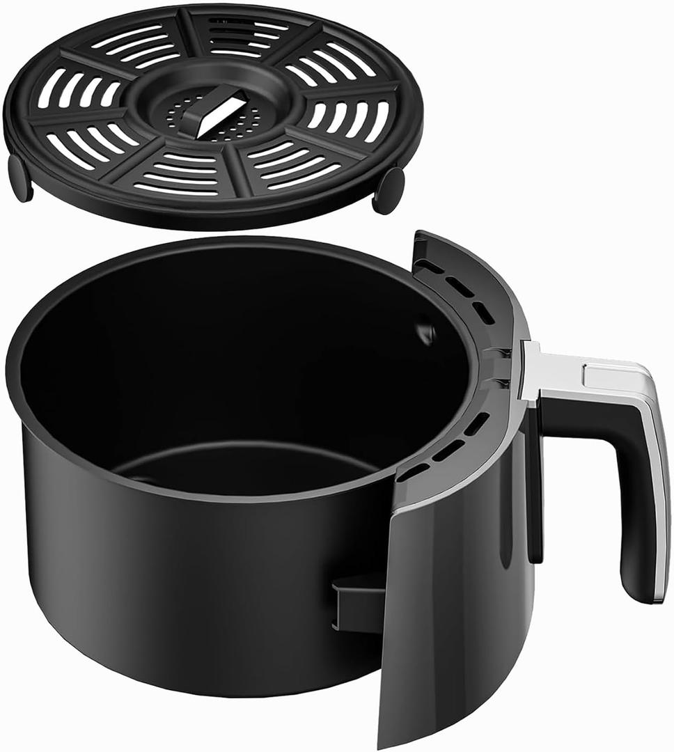 Air Fryer Basket and Crisper Plate for Ninja AF101,Accessories for Ninja AF100 Air Fryer,4QT Replacement Basket,Non-Stick Replacement Parts