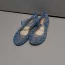 GUGUYeah Princess Mary Jane Jelly Shoes, Ballet Flats Cosplay Birthday Party Dress Up Sandals for Little Girls, Toddler or Kids (Blue)