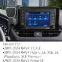 Car Phone Holder for 2019-2025 Toyota RAV4 LX XLE, Hybrid LE SE Woodland, Prime SE Auto Accessories Navigation Bracket Interior Decoration Mobile Cell Mount Case