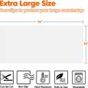 Extra Large Silicone Mat, 96x36 Heat Resistant Mats for Countertop, Cuttable Waterproof Kitchen Counter Mat, Multipurpose Countertop Protector Mat, Silicone Mats for Kitchen Counter (Translucent)