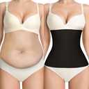 sellto Waist Trainer for Women Tummy Control Postpartum Recovery Belt Waist Cincher Body Shaper L