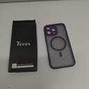 TOCOL Magnetic for iPhone 14 Pro Case, Upgraded Full Camera Protection, Compatible with Magsafe, Drop Protection, Translucent Matte Back Bumper Phone Cover 6.1-Inch (Midnight Purple)