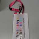 6 Foot Fuchsia Dog Leashes for Large Medium and Small Breed Dogs That Pull,Reflective Nylon Heavy Duty Dog Leash with 2 Comfortable Padded Traffic Handles and Car Seat Belt for Walking and Training