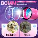Telescope for Adults High Powered, 80mm Aperture 600mm Telescopes for Astronomy Adults&Kids&Beginners, Portable Travel Refractor Telescope with Tripod&Phone Adapter&Bag for Ground&Moon Viewing, Pink
