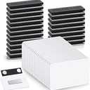 50 Set Name Tags Reusable Name Badge Magnet 3.4 x 2.1'' Blank Magnetic Badge Holder for Personalized Jacket Shirts DIY Kit Office School Supplies