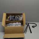 Dynaming 4 Pack Solar Hanging Lights Outdoor, Solar Powered Garden Decorative Lanterns with 4 x 38 Inch Shepherd Hooks, Waterproof Landscape Lighting for Lawn Patio Yard Pathway Driveway, Warm White