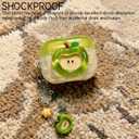Cute Apple-Shaped Case for Airpods Pro 3 with Fruit Charm (Green)