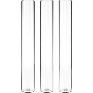 Kingbuy 3 Pack Glass Test Tube Propagation Vase Hydroponic Cuttings Planter
