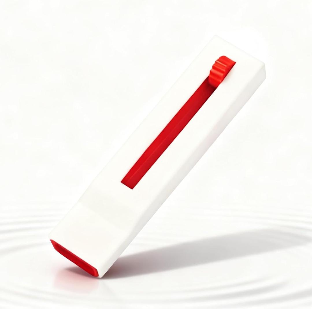 Adjustable Resistance Vocal Trainer Linear Resistance Control Breathing & Voice Training Tool for Singers Voice Training Whistle for Speech Warm-Up & Voice Recovery Support (Red)