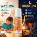 VAL Happy Kids Unscented Magnesium Roll-On, Relaxation & Calm Formula for Kids, Zechstein® Magnesium with Chamomile & Shea Butter, Fragrance-Free, 3 oz