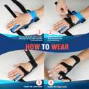 FEATOL Boxer Finger Splint Metacarpal Splint Brace, Adjustable Pinky Hand Brace For Women Men, Pain Relief For Boxer Fractures, Broken Ring Finger, Tendonitis, Right Hand,Medium/Large