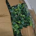Dolicer 2 Pack Faux Eucalyptus Garland, 12Ft Artificial Vines Fake Hanging Eucalyptus Leaves Greenery Garland for Wedding Backdrop Arch Wall Table Party Indoor Outdoor Decor (Grey Green)