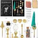 NC Feather Quill Pen Set - Calligraphy Ink Set, Dip Pen, Valentine's Day Gift, Holiday Ideal (Green)