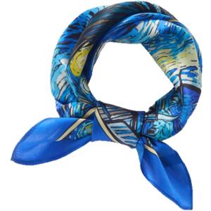 Silk Scarf Women 100% Mulberry 21x21 Small Square Hair Neck Scarf