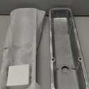 Aluminum Valve Covers with Holes Retro Finned Polished Compatible with 58-86 Small Block Chevy SBC Engines 283 305 327 350 400