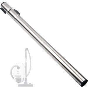 Telescoping Stainless Steel Vacuum Extension Wand Compatible with Miele C1 C2 C3 Central Vacuum Cleaner Attachment