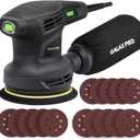 GALAX PRO 280W 13000OPM Max 6 Variable Speeds Orbital Sander with 15Pcs Sanding Discs, 5 electric Sander with Dust Collector for Sanding and Polishing