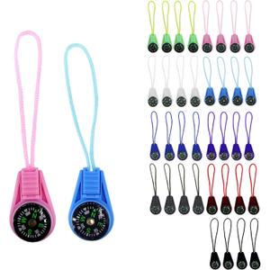 36 Pack Mini Compass for Hiking, Backpack & Keychain – 0.79in Durable Travel Compass for Students with 9 Colors, Pocket Compass for Outdoor, Camping, Navigation
