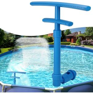 Dual Spray Pool Fountain with Adjustable Waterfall Aerator & Sprinkler, Universal Fit for Above Ground Pools, Swimming Pool Chiller Cools 10F, Swimming Pool Accessories Pool Decor