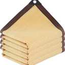 Shade Cloth - Pergola Sun Shade 90% Outdoor Shade Fabric with Grommets for Pergola Cover Patio Gazebo Deck Garden Porch Wheat(6 * 12FT)