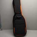 Electric Guitar Case with 0.7 Inch Thick Padding 3 Pockets with Electric Guitar Gig Bag, Adjustable Shoulder Strap Compatible with 38 40 41 Inch Electric Guitar (Black)