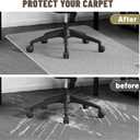 Clear Office Chair Mat for Carpet - 36"x48" Heavy-Duty Protection for Low Pile Carpets - Not Suitable for Hardwood Floors, 4836inch