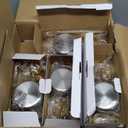 Chafing Dishes for Buffet 4 Pack, 6QT Round Chafing Dishes for Buffet [Elegant Gold and Silver Colors] Stainless Steel Chafing Dish Buffet Set for Any Party