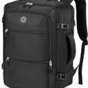 Sowaovut Travel Laptop Backpack, Extra Large High School College Backpacks, Flight Approved Daypack Business Bag Fit 17.3 inch Laptop for Men Women (Black)