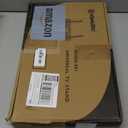 Hemudu Universal TV Stand - Table Top TV Stand for 27-60 inch LCD LED TVs - 9 Level Height Adjustable TV Base Stand with Tempered Glass Base & Wire Management, VESA 400x400mm