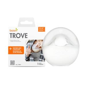Boon Trove Silicone Manual Breast Pump - Passive Milk Collector - Hands Free Breast Pump for Nursing - Breastfeeding Essentials - 1 Count