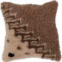New Zealand Wool Tufted Pillow with Geometric Design