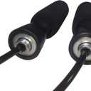 2 x Black Adjustable Jump Rope, Durable, and Easy to Adjust Premium Jump Rope for Men,Women,Children of All Heights and Skill Levels