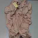 Ekouaer Women Maternity Nightgown Labor Delivery Nursing Gown Hospital Breastfeeding Dress Button Down Long Sleeve Sleepwear, Dusty Pink 2XL
