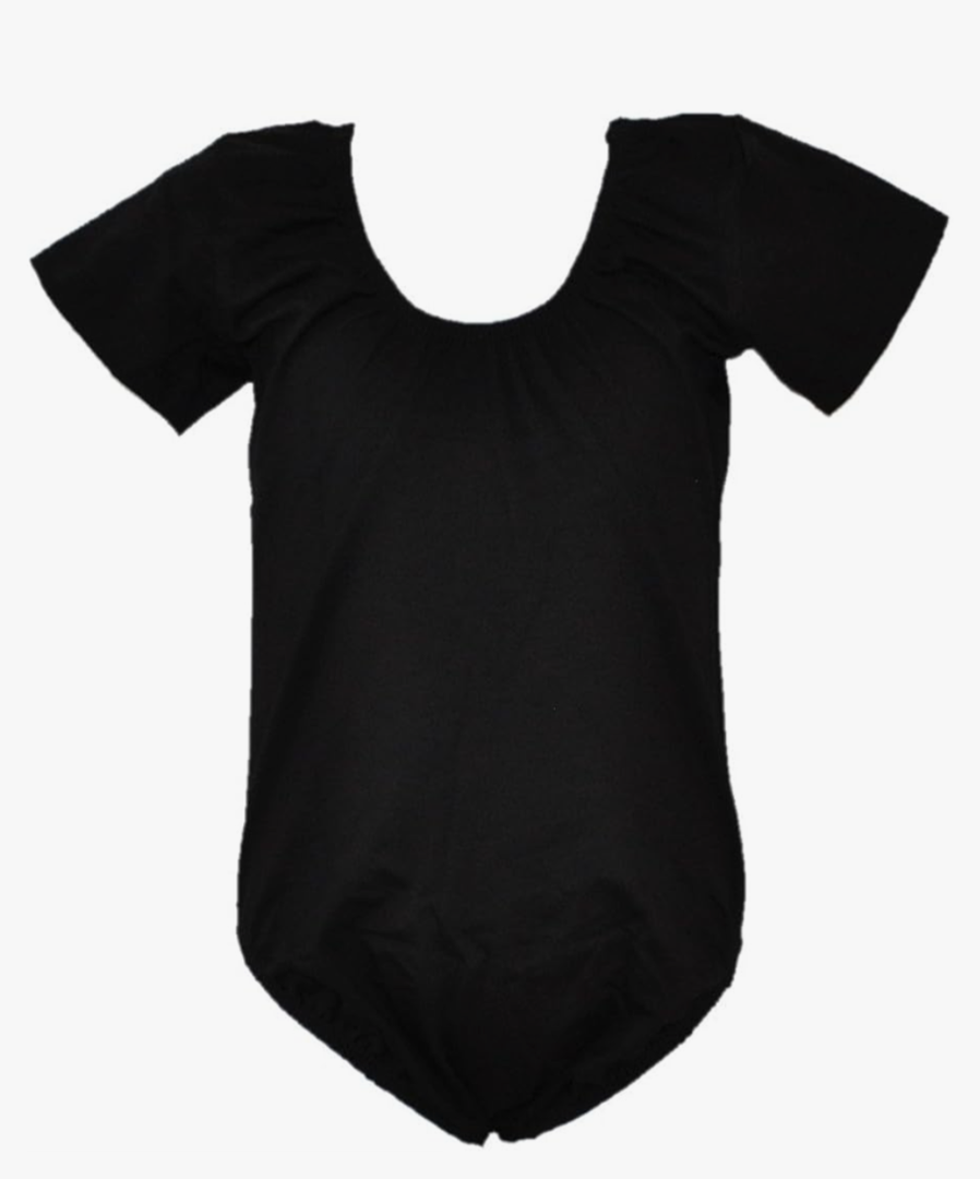 Leotard – Short Sleeve for Ballet Gymnastic Yoga & Pilates- XXL Black