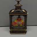 Fall Decor Turkeys Snow Globe Lantern, Thanksgiving Decoration Indoor Tabletop Centerpiece, Swirling Glitter Pumpkins Snow Globe with Turkey, Harvest Day Gifts, Home Fall Halloween Decor