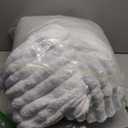 BEDELITE Fleece Twin Comforter Set -Super Soft & Warm Fluffy Bright White Bedding, Luxury Fuzzy Heavy Bed Set for Winter with 1 Pillow case