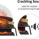LegendFlame 25" W Free Standing Electric Fireplace Log Set (EF484), Fireplace Insert, Heater 750W/1500W, Crackling Sound, Remote Control, Nora 25" Oak