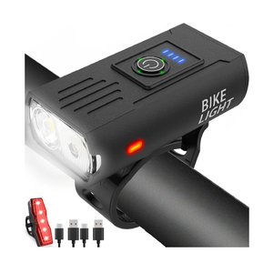 Victoper Bike Light, High Lumens Super Bright Bicycle Lite, 6+4 Modes USB Rechargeable Bike Headlight & Taillight Set, Waterproof Safety Bike Front & Rearlight for Road, Mountain, Night Riding