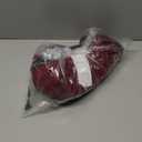 YMDUCH Women's Sexy Long Sleeve Sweetheart Neck A-line Ruffle Hem Party Club Mini Dress (Medium, Winered)