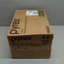 Pyrex Deep Glass Baking Dish with Plastic Lid, Deep Casserole Dish, Glass Food Container, Oven, Freezer and Microwave Safe, Clear Container, 7x11