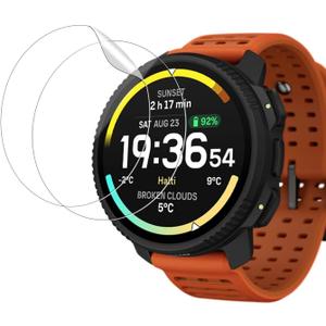 NOUKAJU Screen Protector for SUUNTO Vertical 2, TPU Material,Scratch-Resistant,High Transparency,Ultra-Thin,Soft Screen Protector for SUUNTO Vertical 2 Sports Watch(Non-Tempered Glass)[2pack]