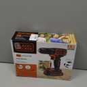 BLACK+DECKER 20V MAX Cordless Drill/Driver Kit with Battery, Charger, and Double-Ended Bit (BDCDD120C)