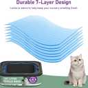Cat Litter Refill Bags Cartridge 28FT, Compatible with Litter Cat Genie Standard, Plus, XL, XL+ Pail Refills, 7-Layer Odor Control Pet Waste Bags 8 Pack