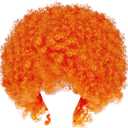 Joy Join Unisex Short Fluffy Afro Funny Wigs for Halloween,Holiday Party Clown Costume