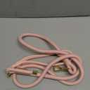 Wisedog 6FT Rope Dog Leash - Polyester Rope with PVC Soft Padded Handle, Rustproof 360Swivel Buckle - Durable for Small, Medium & Large Dogs (Gossamer Pink)