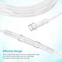 5 Pack Cannula Nasal 7 FT Super Soft Nasal Cannula Tubing for Oxygen Nose Tubing - High Flow, Kink Resistant, Highly Visible, Lightweight Tubing with 3 Pack Oxygen Tubing Connector