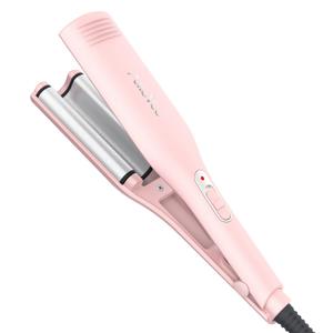 Hair Crimper, Professional 1/2 Inch Curling Iron, 3 Ceramic Barrels Hair Waver with Small Negative Ions, Dual Voltage for Home and Travel